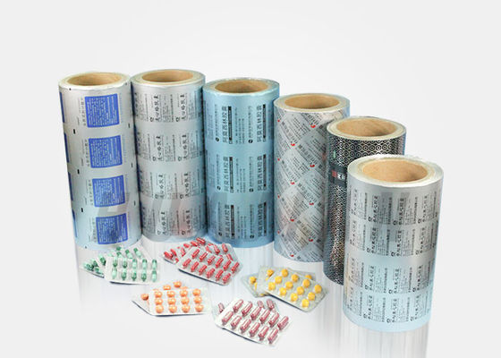 薬剤のカプセルは印刷の金によって着色される塗られたアルミニウムまめホイルを包む丸薬を錠剤にします